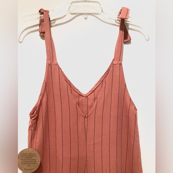 NWT, Urban Romantics Striped Jumper/Romper, Size XS, Coral - Picture 10 of 11